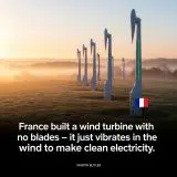 Franța a construit o turbină eoliană fără lame și fără piese mobile